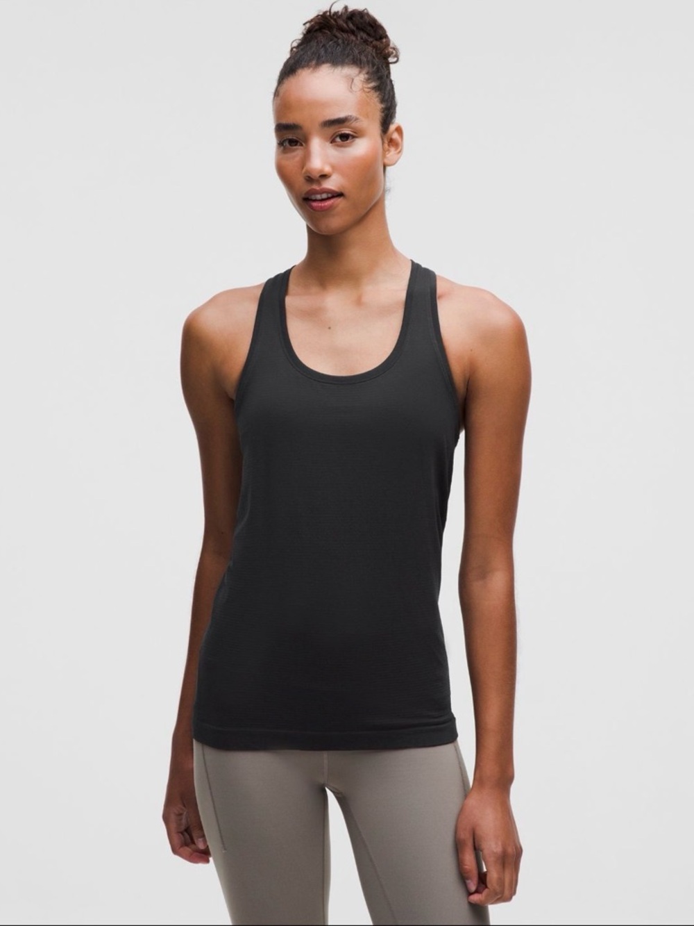 Lululemon Swiftly Tech Racerback Tank Top Hip Length Black SZ 10
